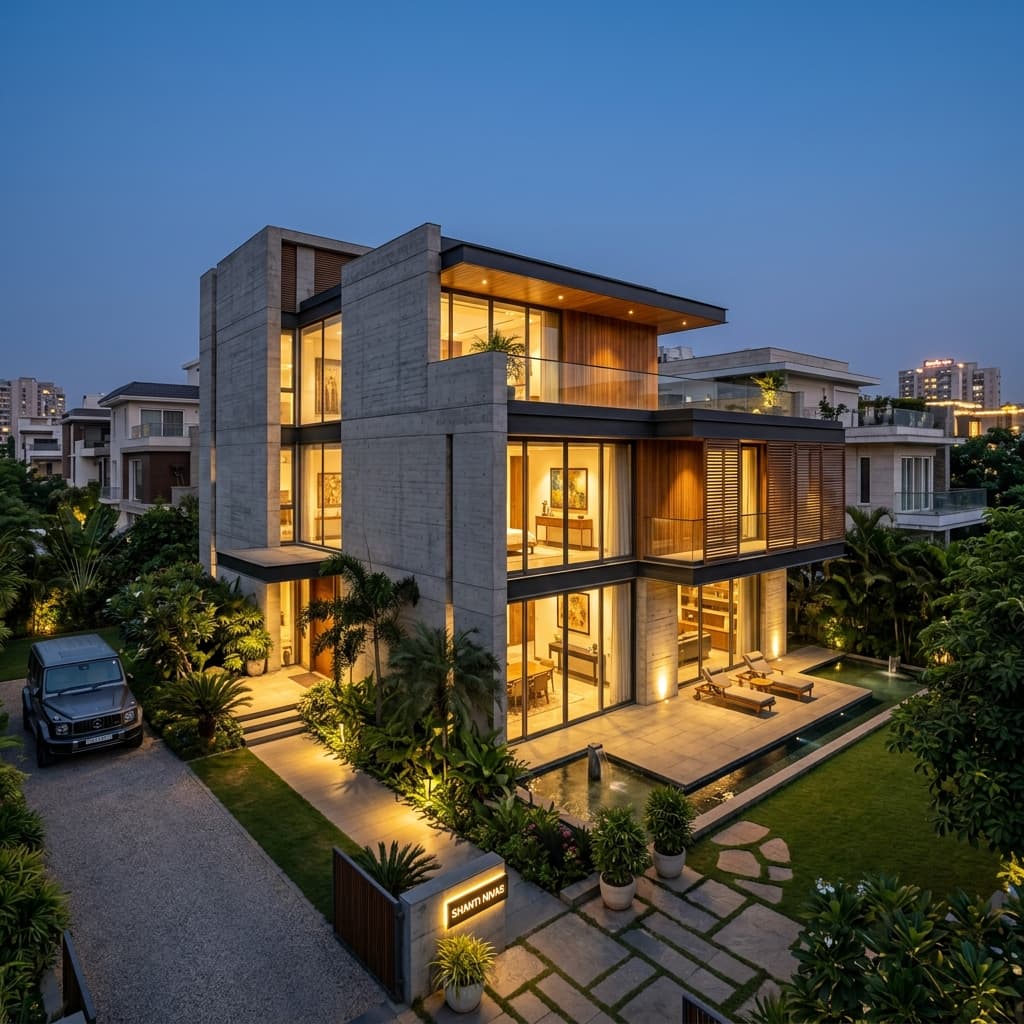 Glass & Cement Villa